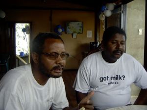 Jorge and Gonzalo at the party