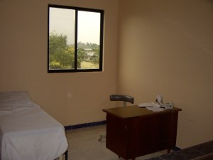 The office/exam room where the family physician sees patients.
