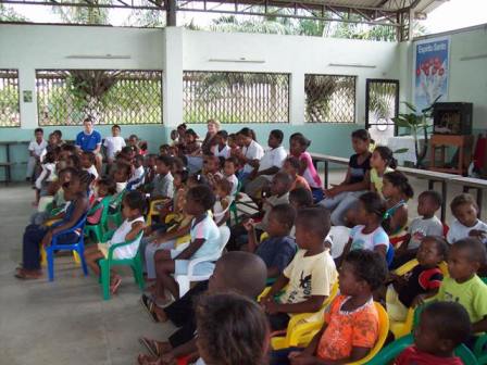 A great outreach to the neighborhood children