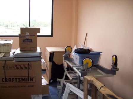 Storage room in clinic filled with supplies from Fort Wayne Surgery Center