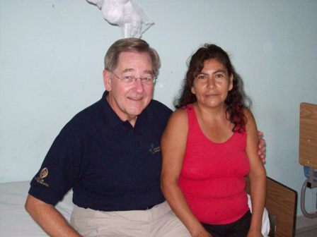 Beatriz, the miracle, 5 years after her hysterectomy for a large cervical cancer.