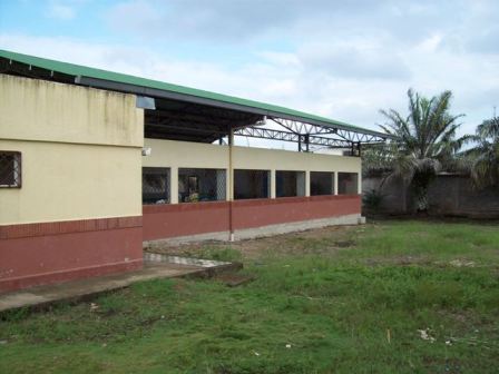 The ministry building behind the albergue