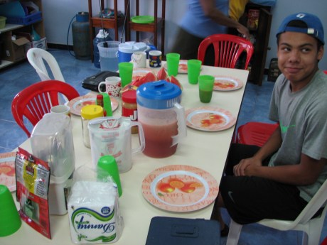 Table is set for breakfast