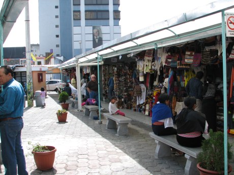 One of the wider aisles of the market.